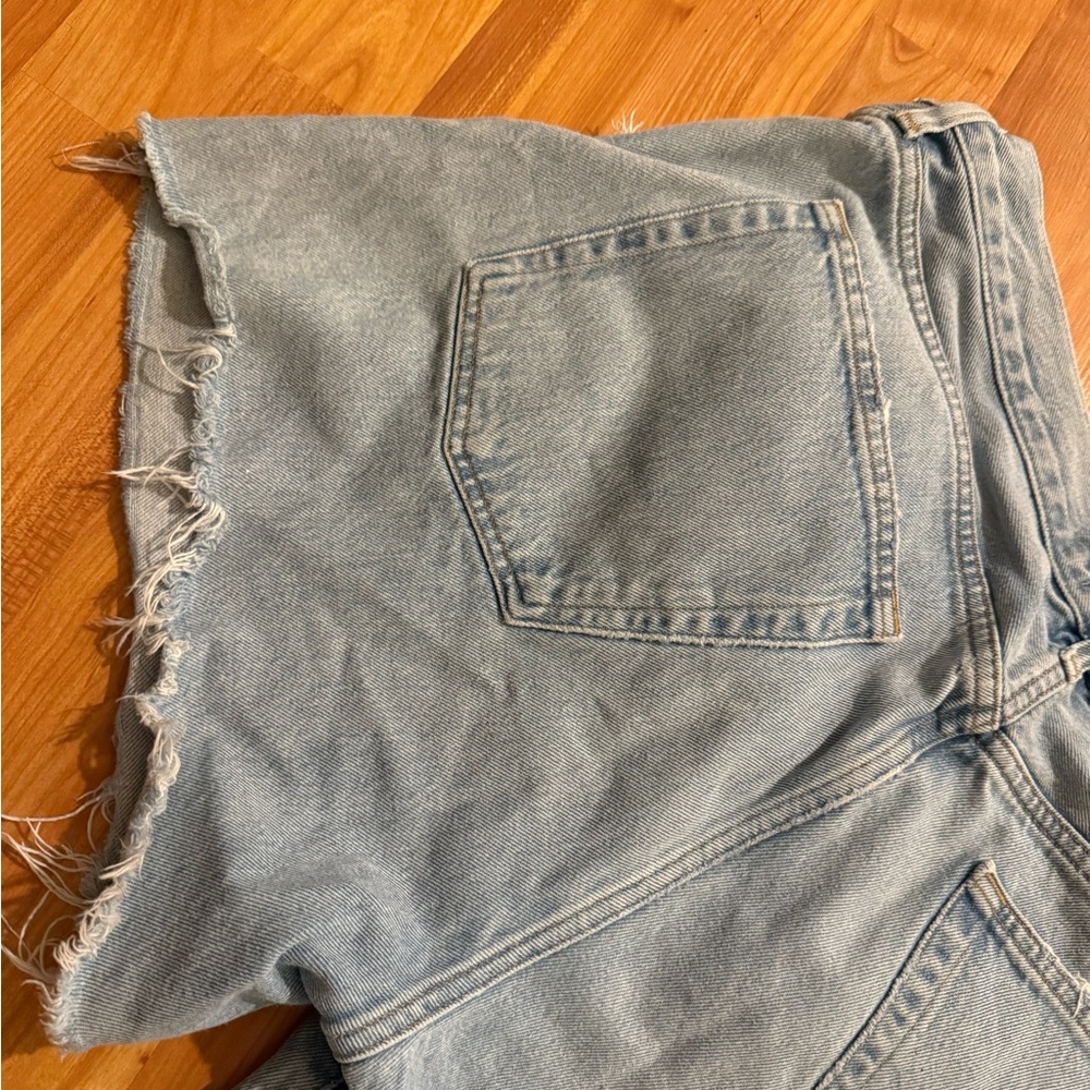 Agolde Parker Long Jean Shorts - Picture 13 of 14
